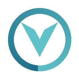 Logo mark on a dark background